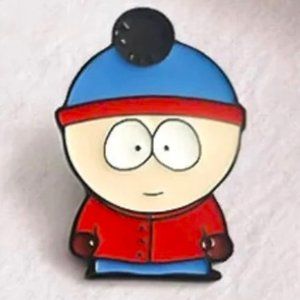 South Park Stan Marsh Enamel Pin TV Series Metal Bag Charm Lapel Cartoon